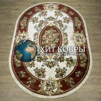 Российский ковер Супер Акварель 20611 22123 Красный овал